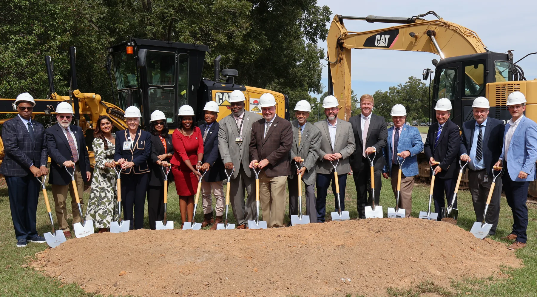 State and local officials break ground on the forensic restoration facility at East Central Regional Hospital in Augusta.