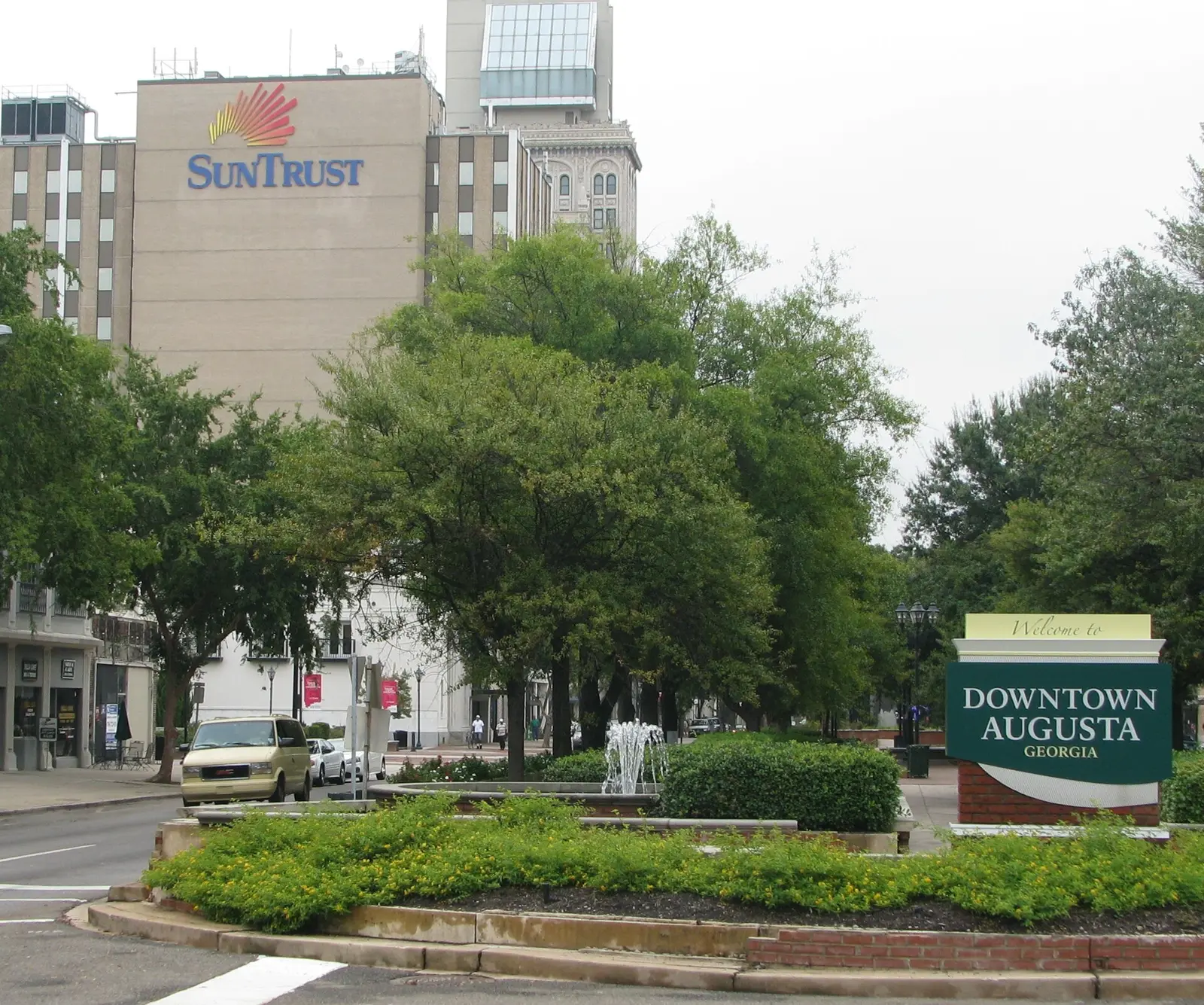 Broad Street in downtown Augusta, where the city's Christmas celebrations are held.