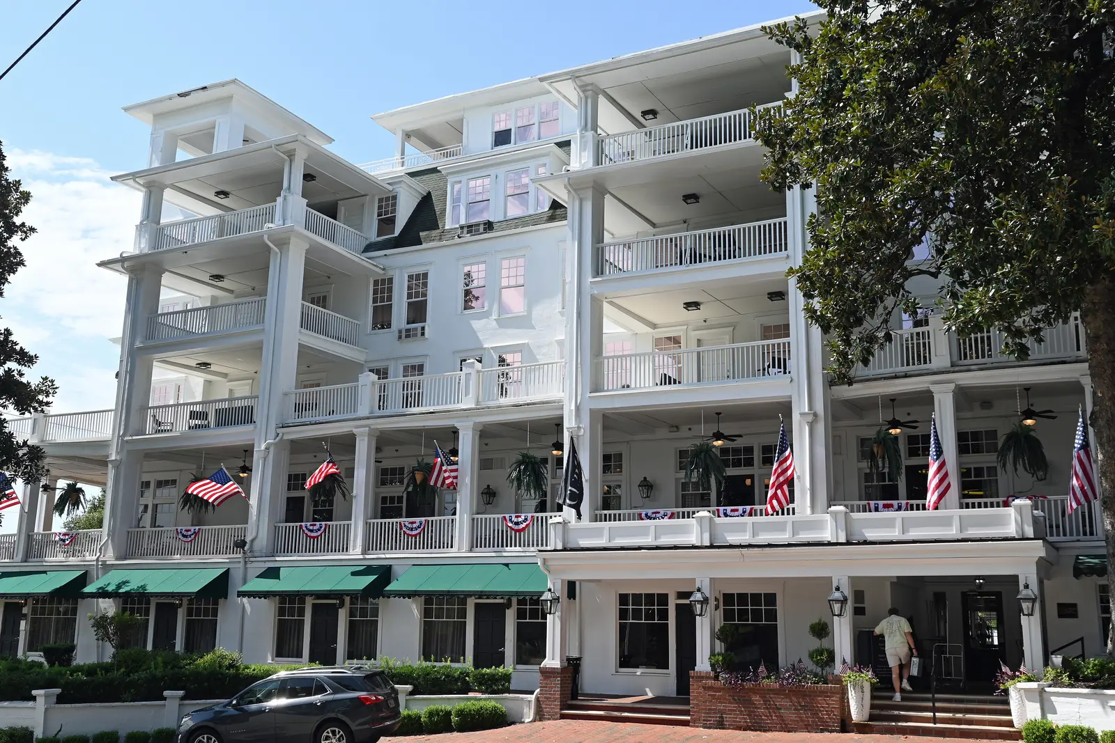 The Partridge Inn on Walton Way, whose Six South rooftop bar hosted a New Year's Eve party in 2025.