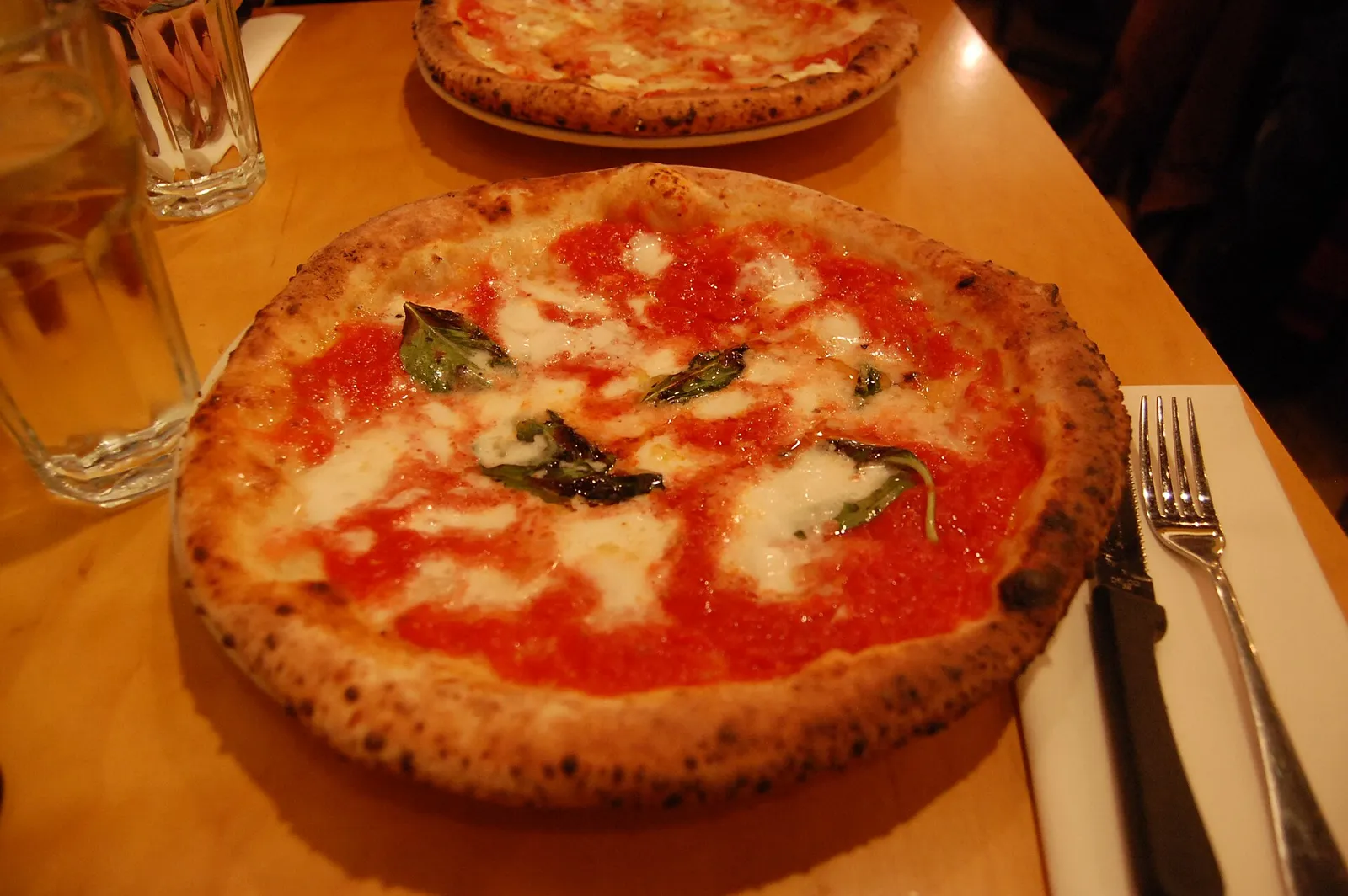 A Neapolitan-style margherita pizza. The photo was not taken at an Augusta restaurant.